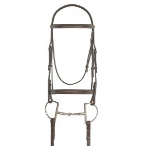 Ov Fancy Raised Padded Bridle w/ Laced Reins